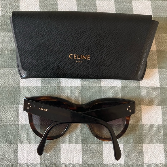 Celine Bold 3 Dots Acetate Cat Eye Havana Tortoiseshell - Picture 5 of 5